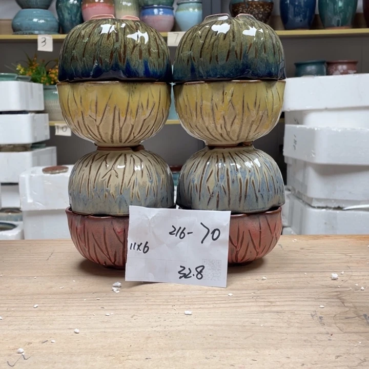 紫砂花盆多肉花盆微瑕70