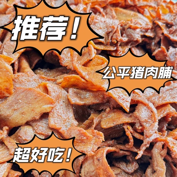 汕尾正宗特产 海丰公平镇日胜猪肉脯 微辣传统手工原切风干猪肉干