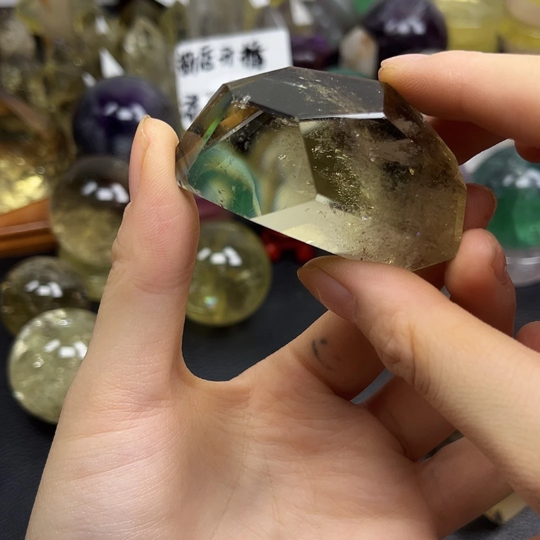 珠宝半成品紫晶未镶嵌51水晶石