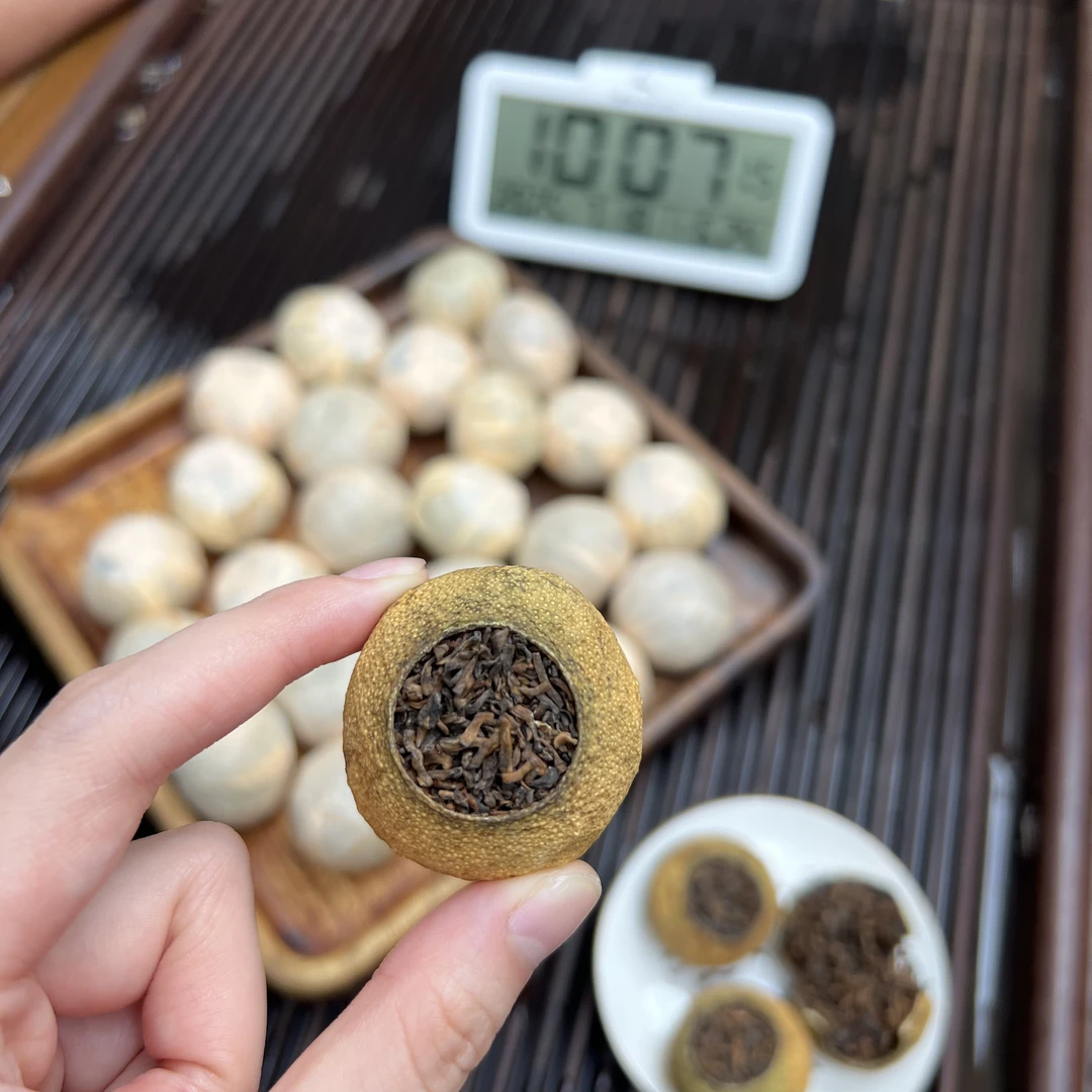 新会小青柑  小鹿收茶 新会柑普 熟普里料 7月18