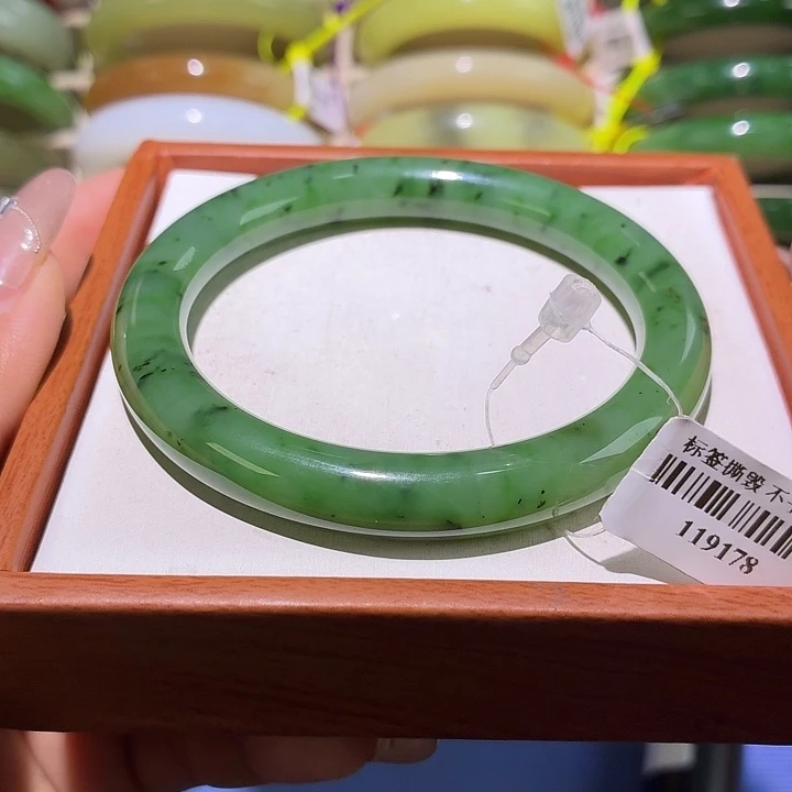 和田玉未镶嵌手镯15号59.5+