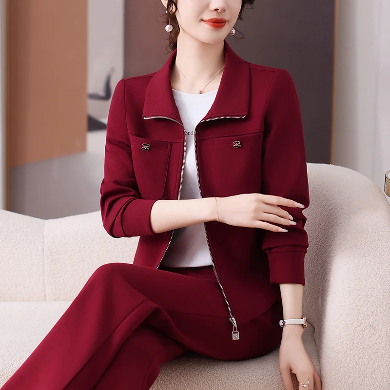 春秋运动服套装女款2025新款洋气年轻女士春季休闲跑步卫衣两件套