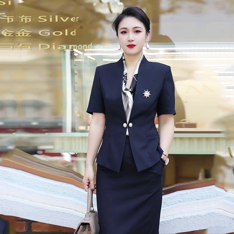 夏季新款女装职业装女装套装西装气质职业女裤正装工作服女