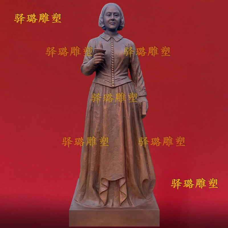 定制南丁格尔雕塑铸铜雕塑真人肖像纯铜雕像名人雕像老人像半身像