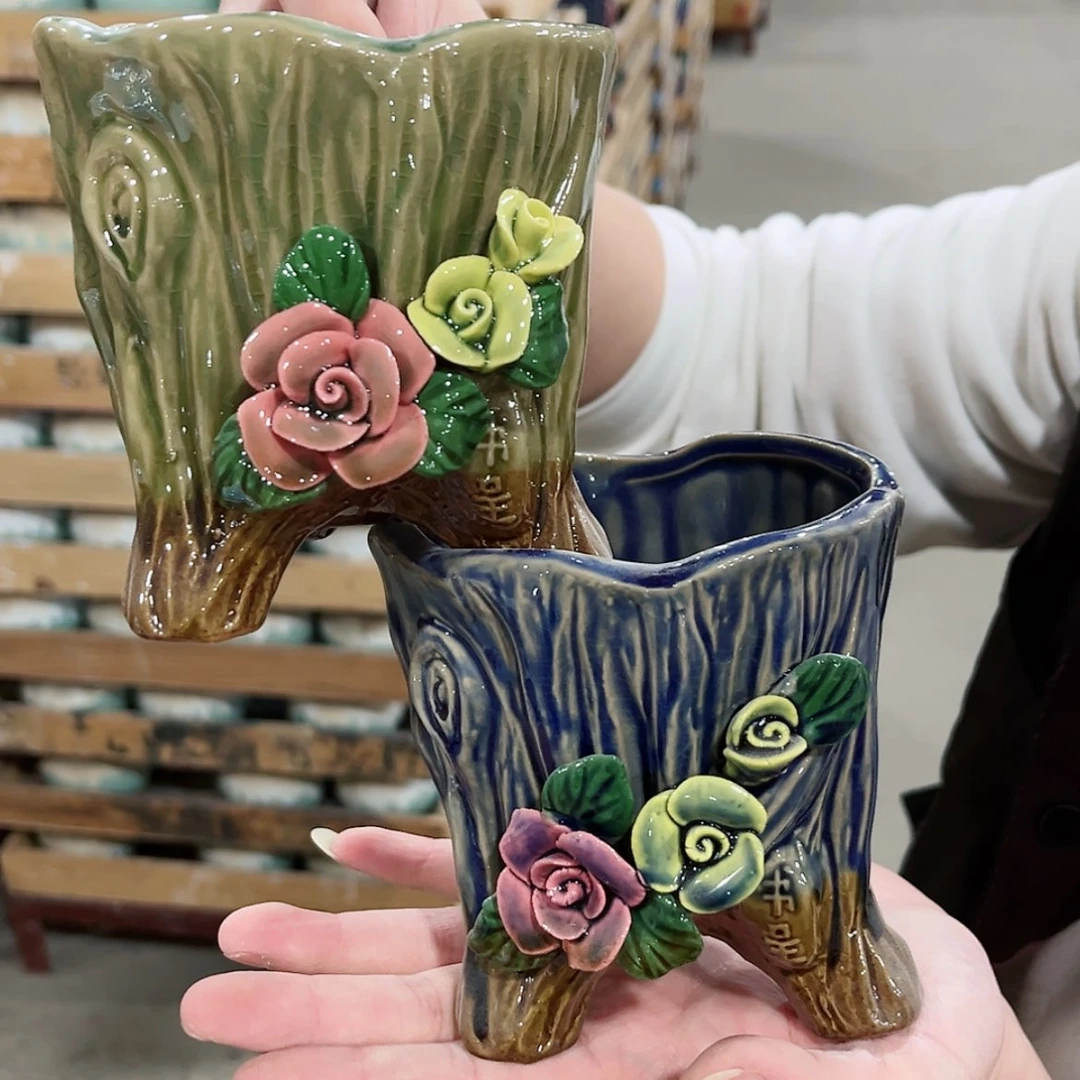 【闪购商品】陶瓷陶瓷多肉植物花盆