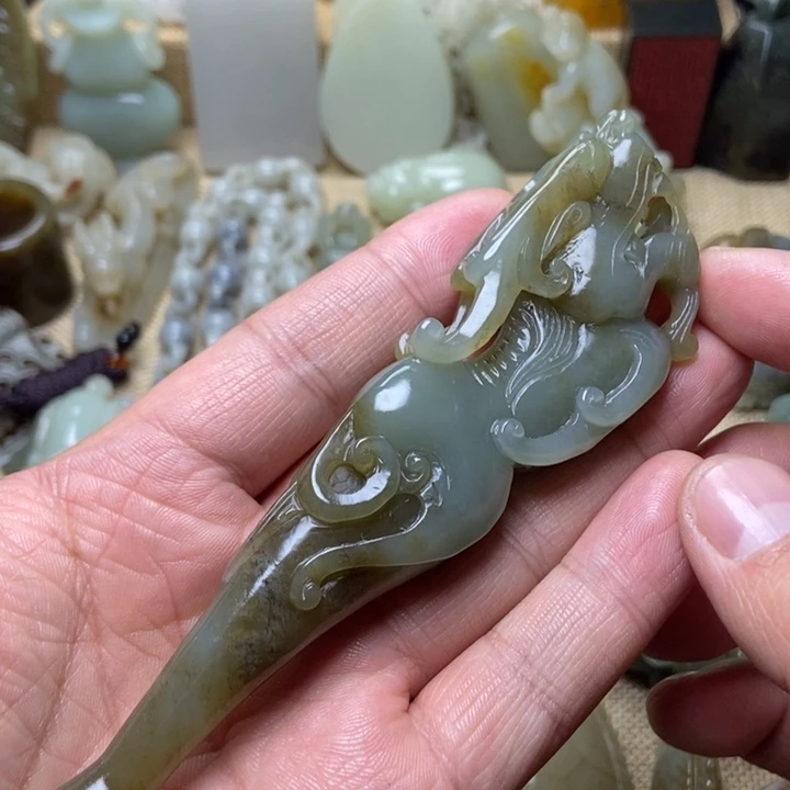 和田玉未镶嵌挂件