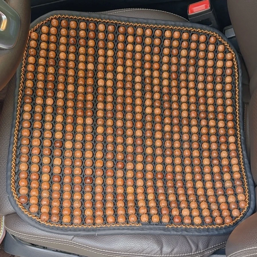 ZD88夏季手工花梨木珠子办公室椅子汽车座垫通风透气