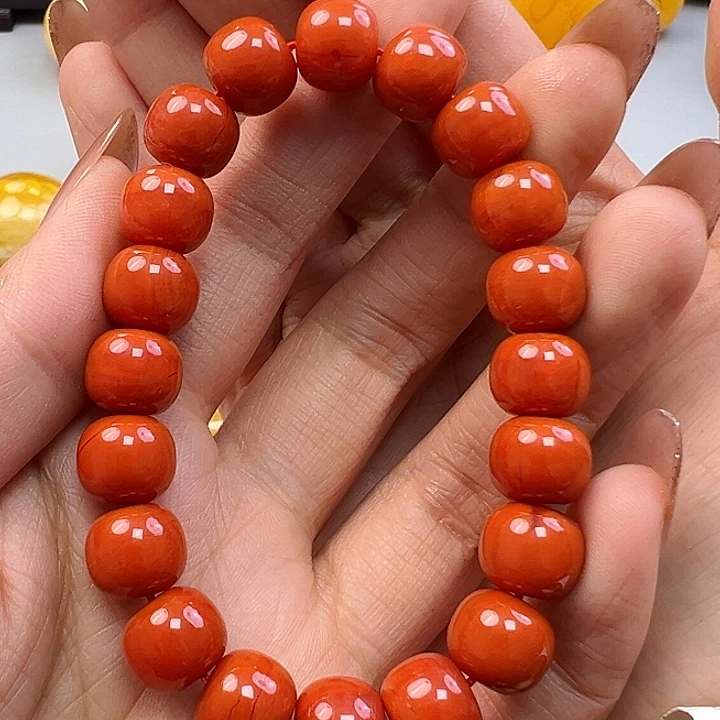 圈***儿南红玛瑙未镶嵌手链