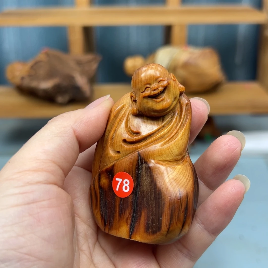用***9木崖柏木摆件手把件