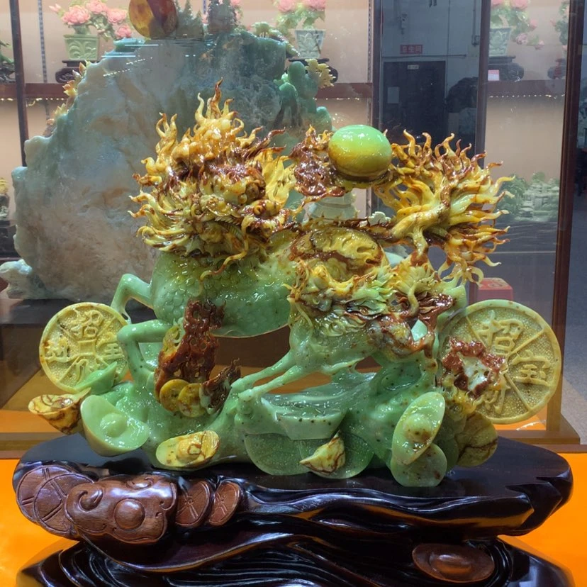 【闪购商品】未镶嵌蛇纹石玉摆件覆膜