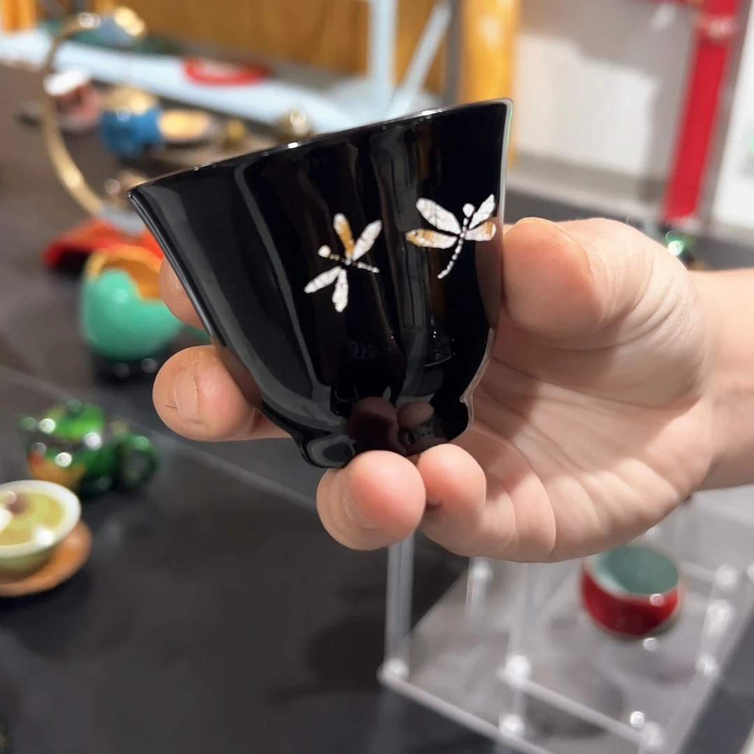 主人杯太古大漆蛋壳镶嵌