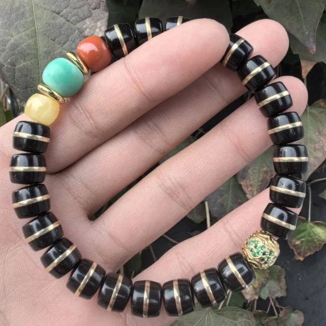 【曹掌柜精选】11 G36174-椰蒂DIY直切腰带单圈手串-尺寸9*8mm