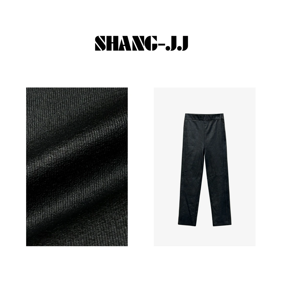 SHANG-JJ【涂层裤】24新款休闲涂层时尚轻便休闲裤q132343p