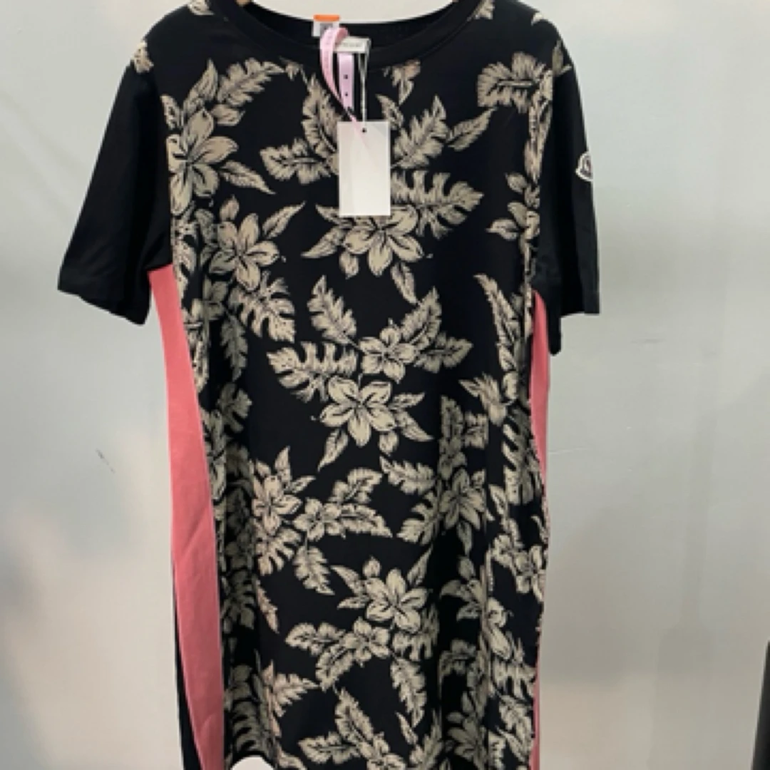 99新 MONCLER 拼接印花连衣裙/M码/B01598