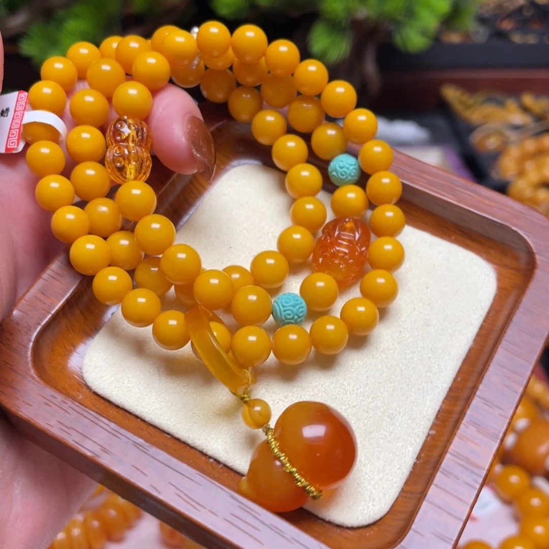 蜜蜡手链未镶嵌手串