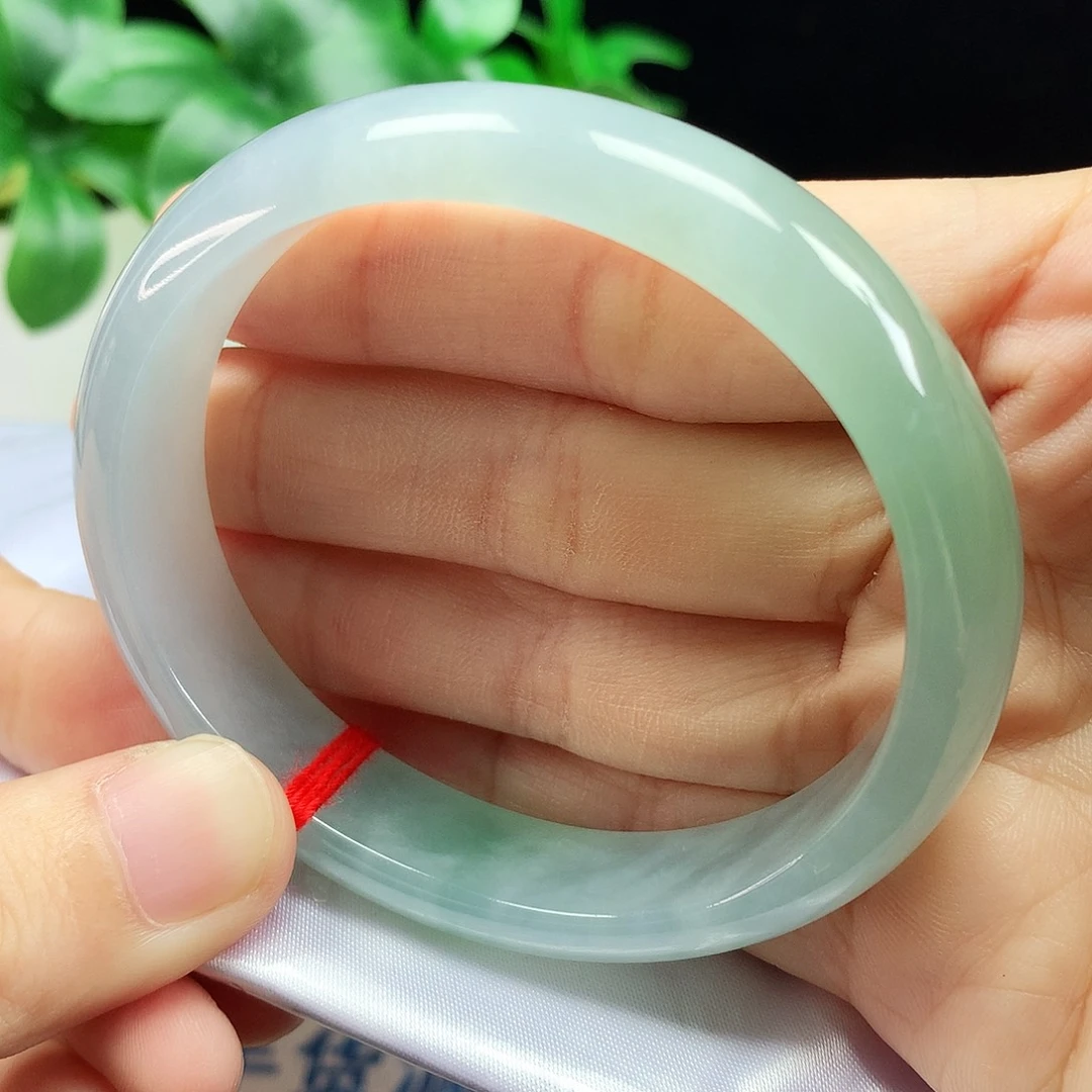 未镶嵌手镯翡翠55.6圈口半山水104