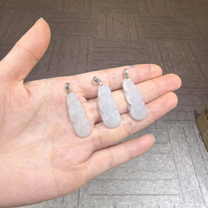 B5天然缅甸翡翠豆子吊坠（多样性发其一）