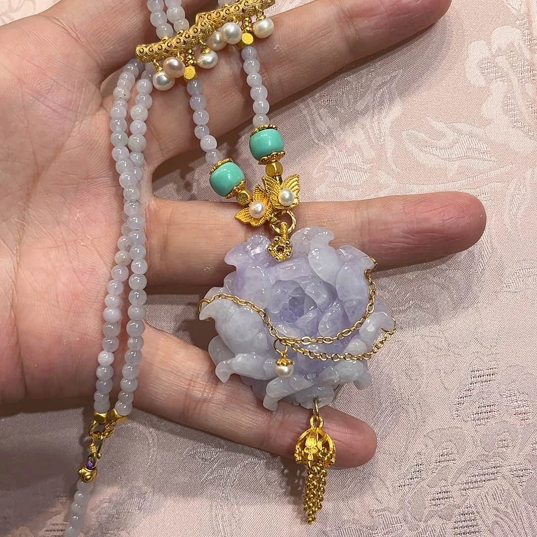 翡翠合金吊坠(赠链)