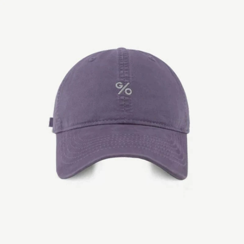 复古水洗棉%刺绣大头围显脸小棒球帽子女美式复古情侣软顶鸭舌帽