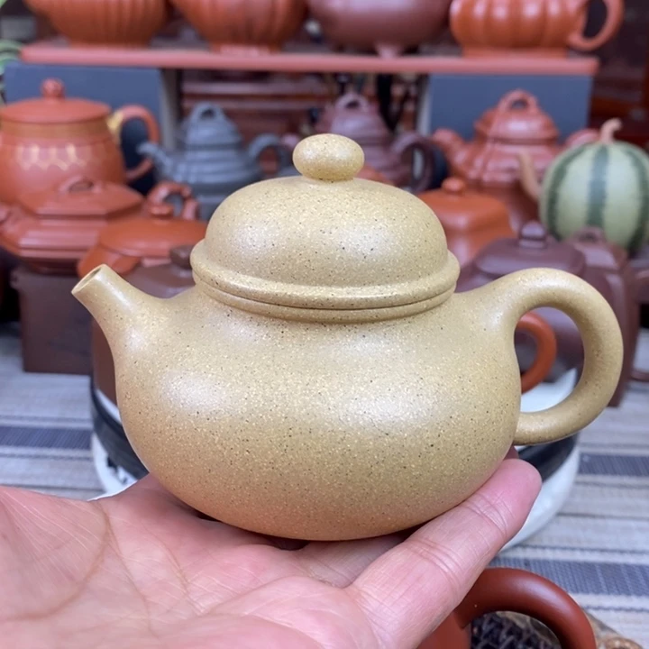 紫砂茶壶容天220cc原矿本山绿特价