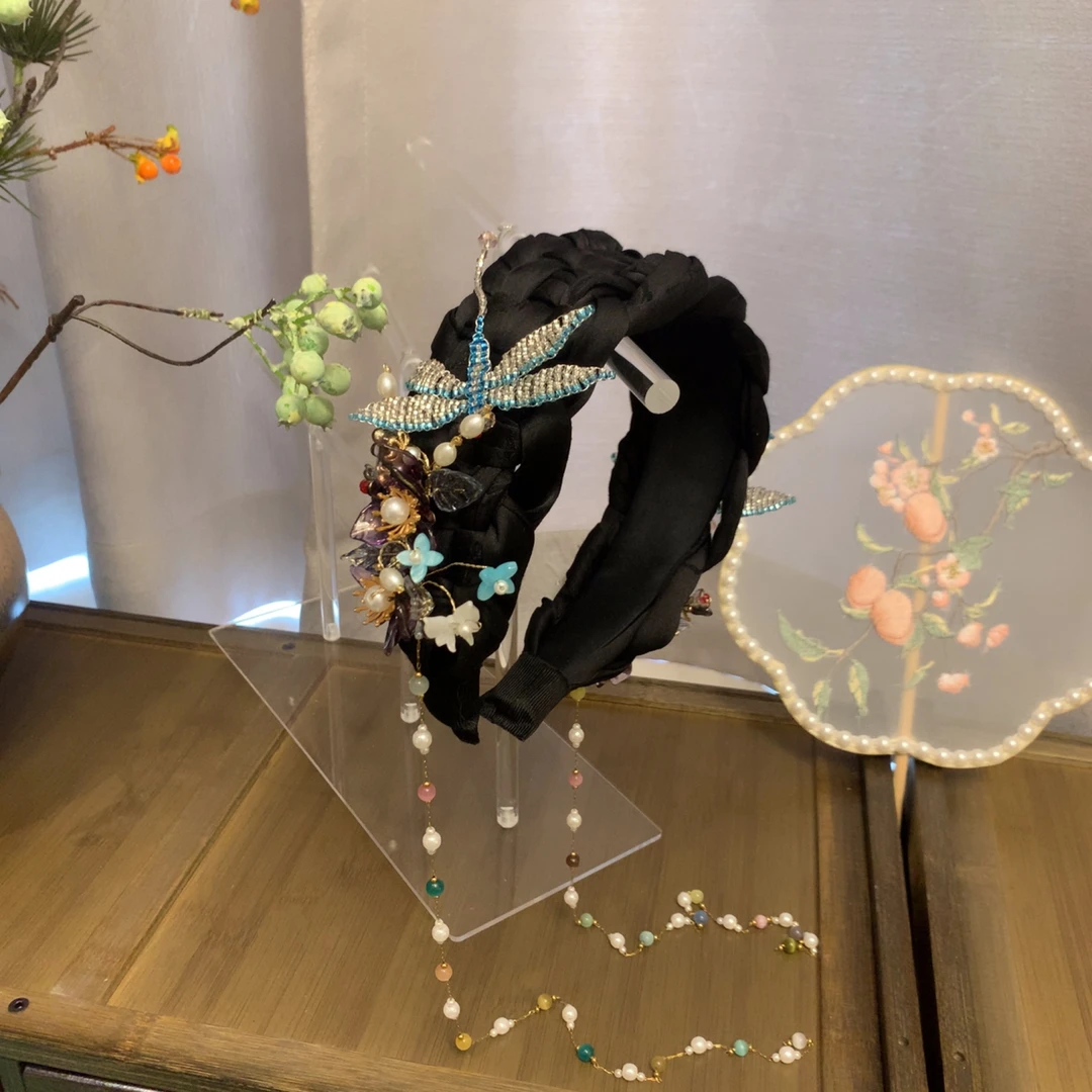 梵夏原创【蜻蜓】轻奢高级简约大方时尚百搭国风复古古风民族发饰