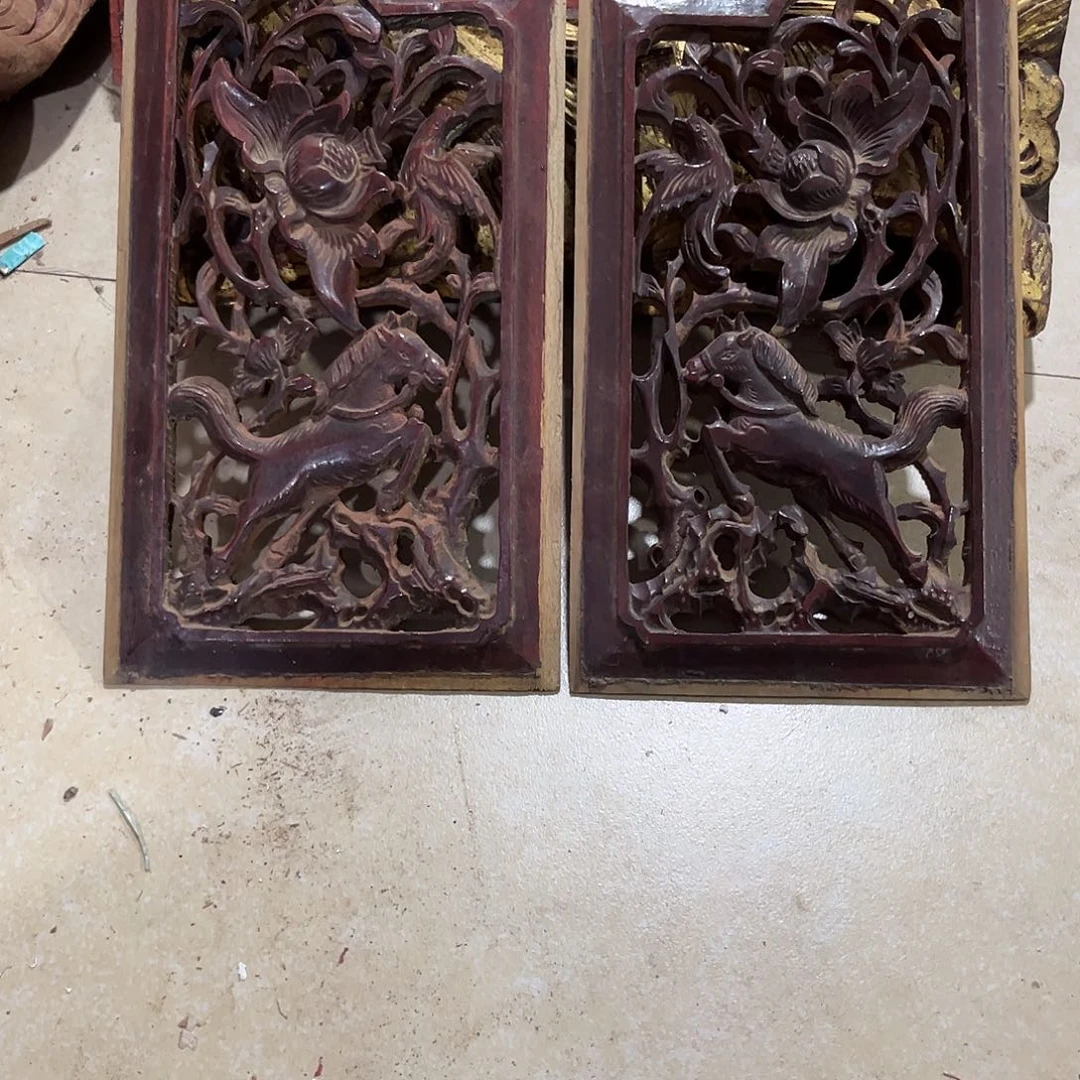 明***好香榧木木雕.花板.家具.古建构件.卡子花.结子