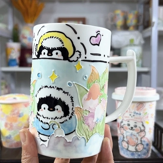 手绘高温釉下彩陶瓷