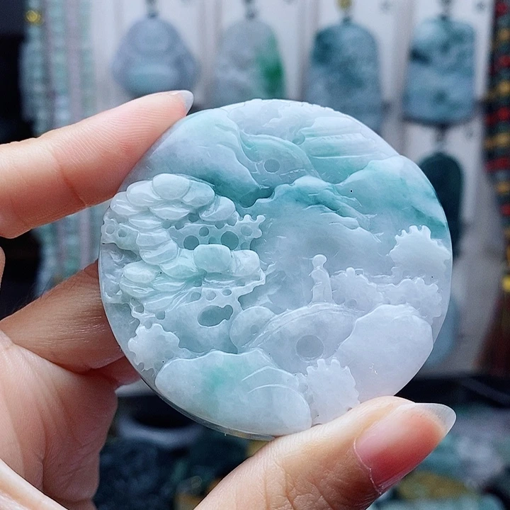 翡翠未镶嵌颈饰翡翠