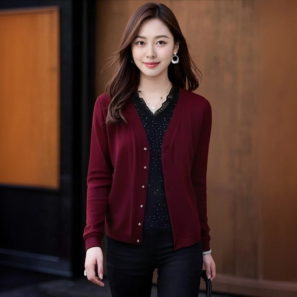 【一件半】秋冬新百搭韩版潮流时尚打底宽松长袖休闲女士上衣6728