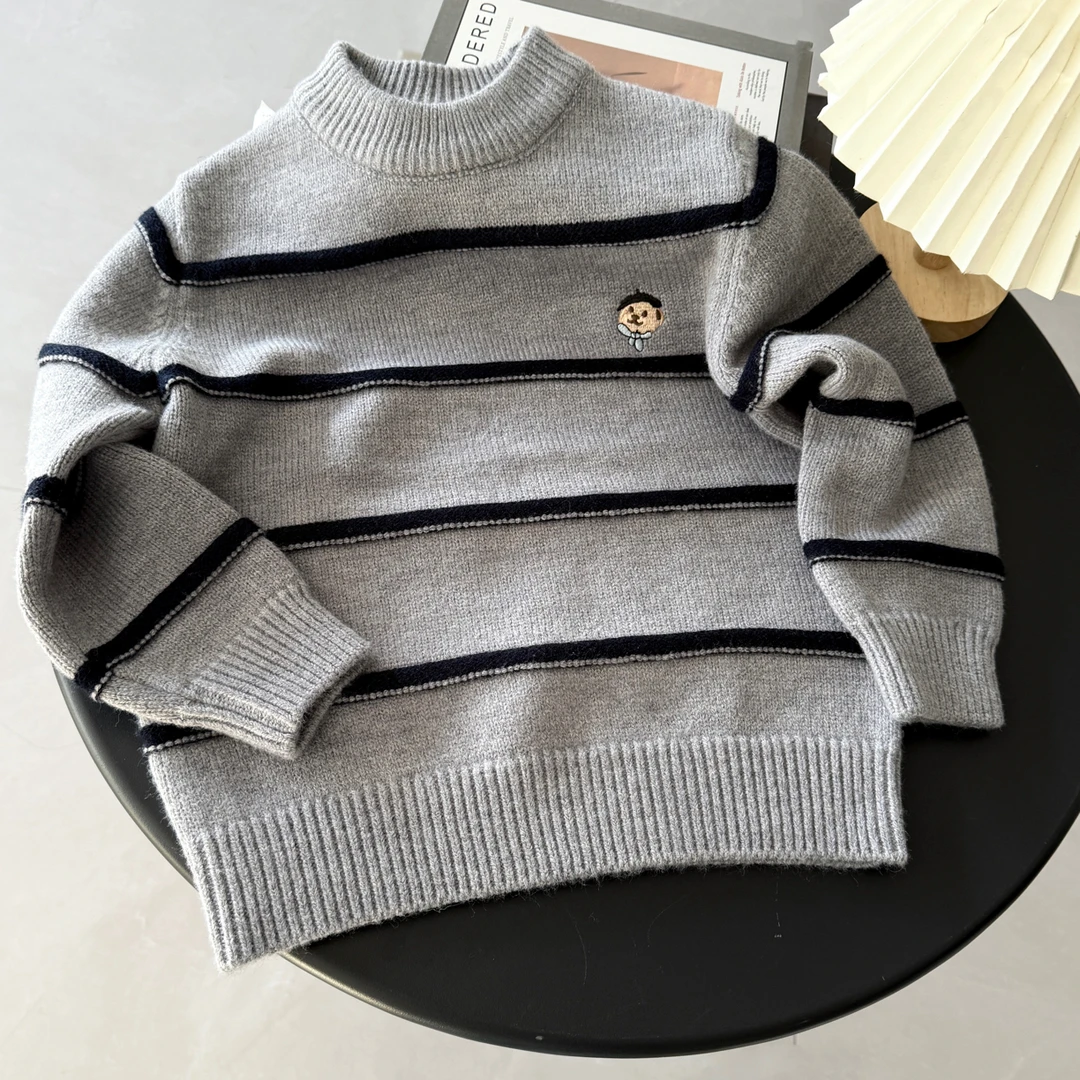 儿童小熊条纹毛衣25846