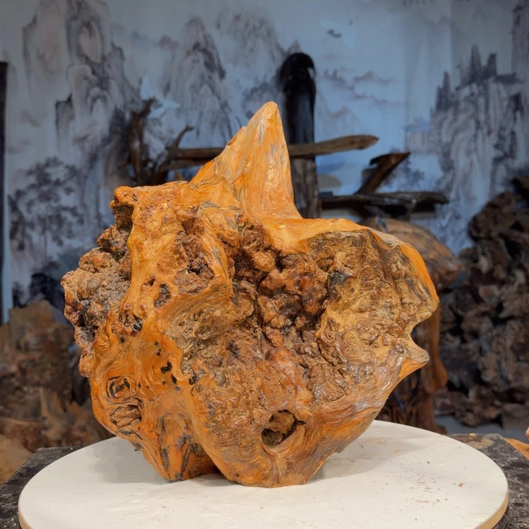 梧***桐木天然琥珀木摆件13