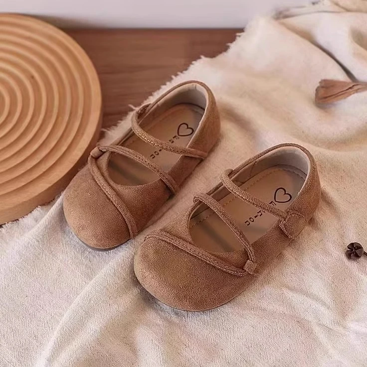 ABC女童勃肯鞋2025夏季新款儿童芭蕾鞋子女孩复古小皮鞋软底单鞋