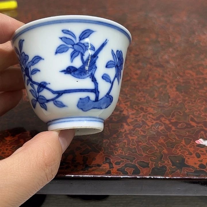 清***轩瓷片精美的陶瓷摆件……