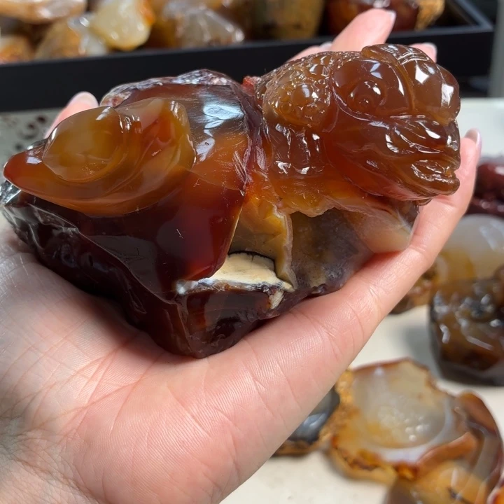 玛瑙/玉髓未镶嵌吊坠(不含链)