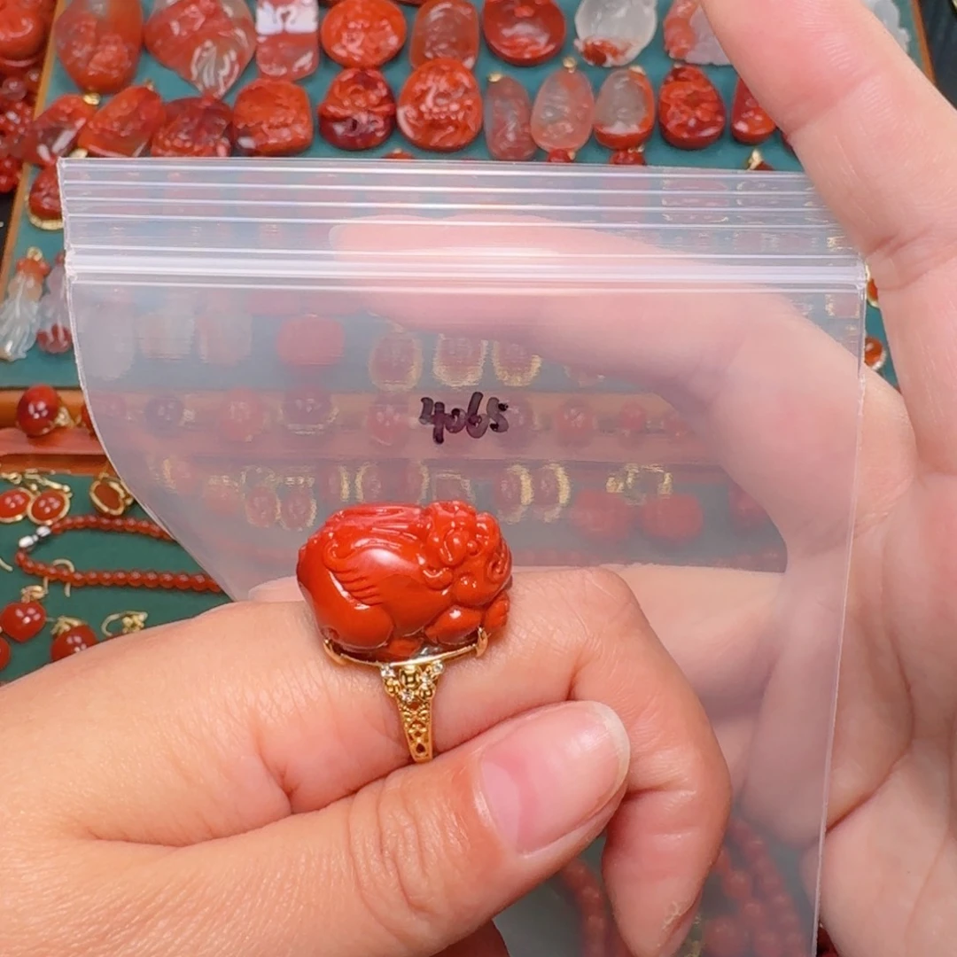 南红玛瑙南红银S925镶嵌