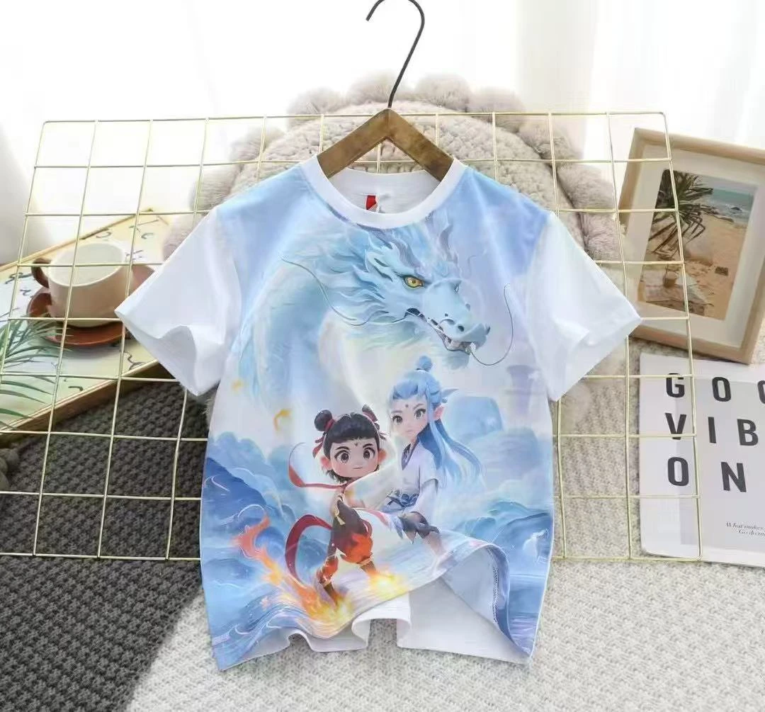 哪吒短袖T恤清凉夏季宽松休闲