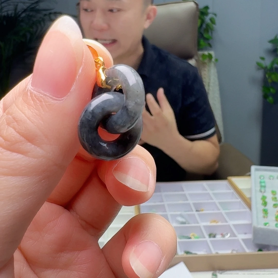 吊坠(不含链)银S925镶嵌翡翠多样性发货其一