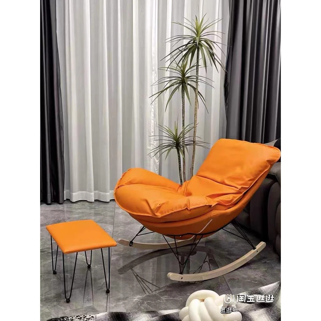 摇摇椅躺椅成人大人客厅阳台逍遥家用单人休闲懒人沙发龙虾蜗牛椅
