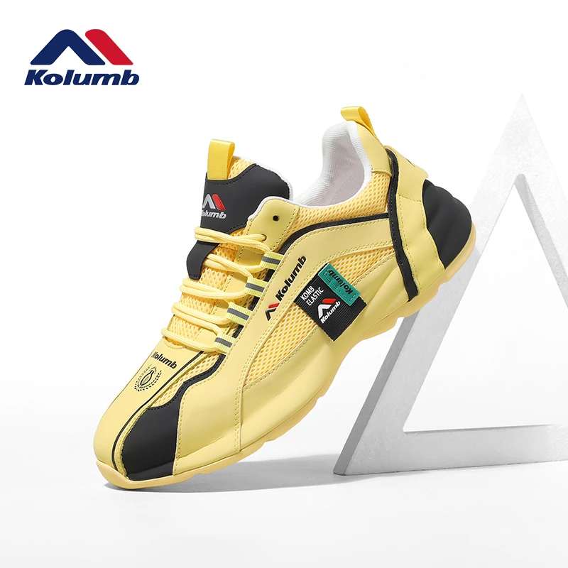 Kolumb哥仑步官方2025新款男鞋秋季男鞋时尚休闲网面透气运动男鞋