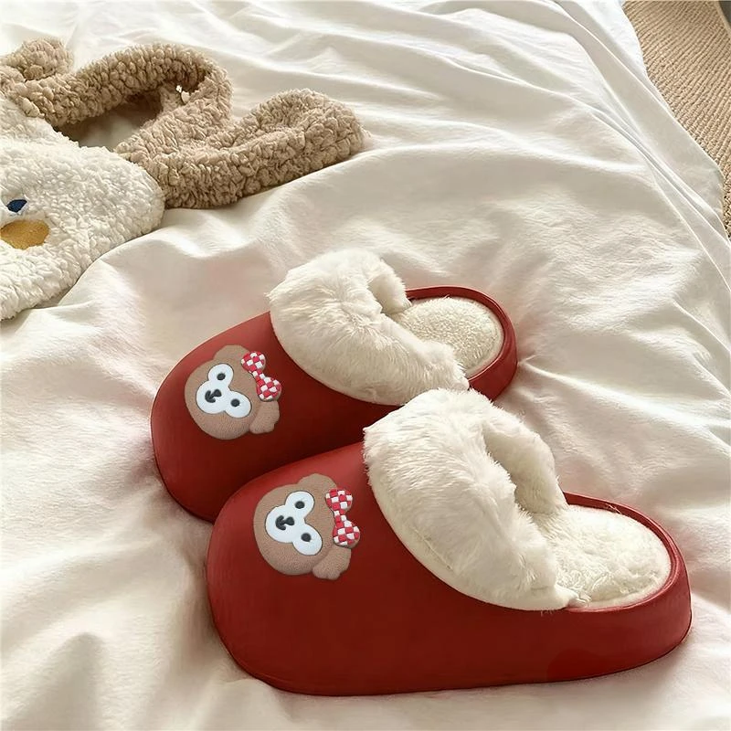 冬季2025爆款畅销卡通情侣居家棉拖鞋可拆卸防水保暖拖鞋防滑棉拖