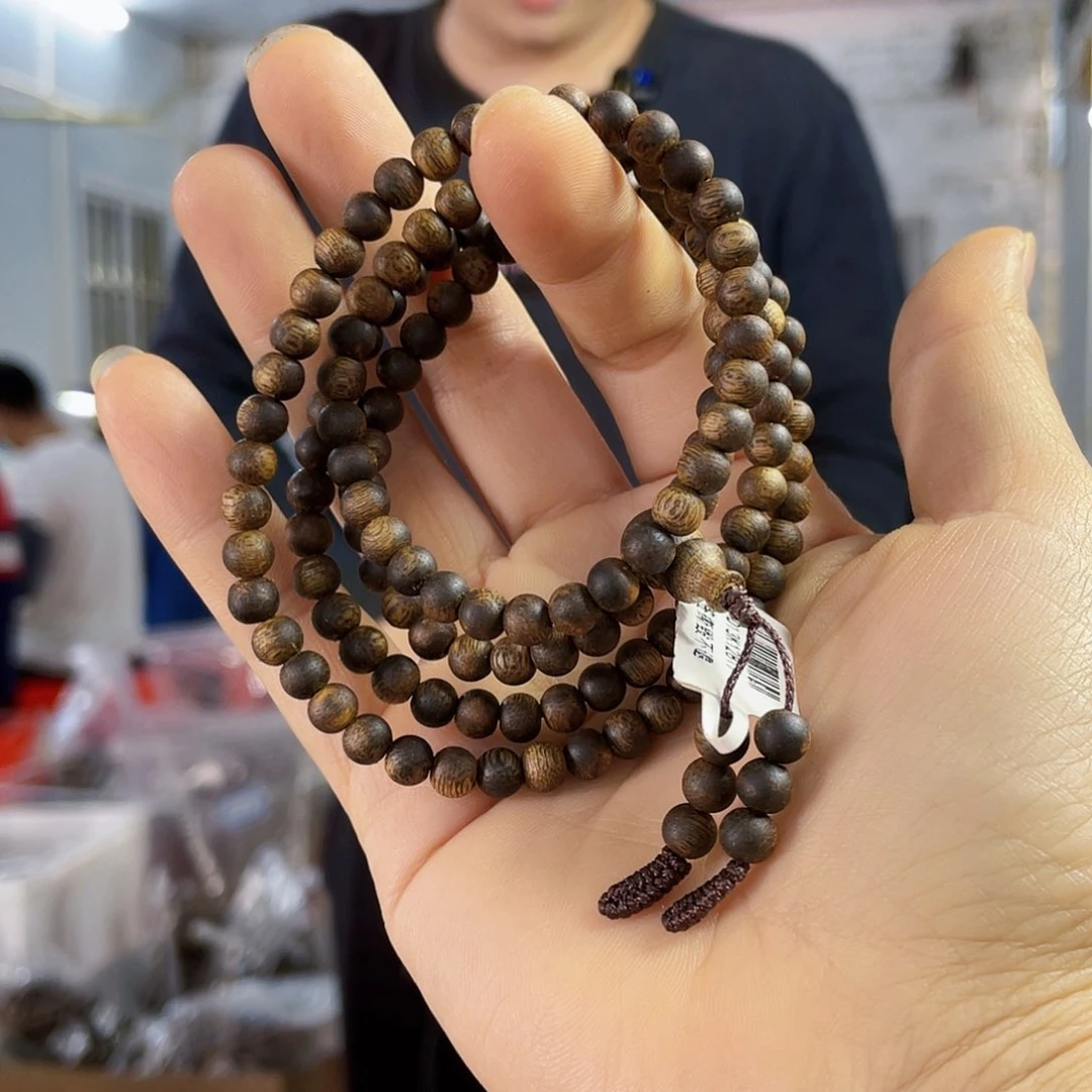 沉香手串棋楠蓝宝石圆珠长串0.5/11克多样性发一