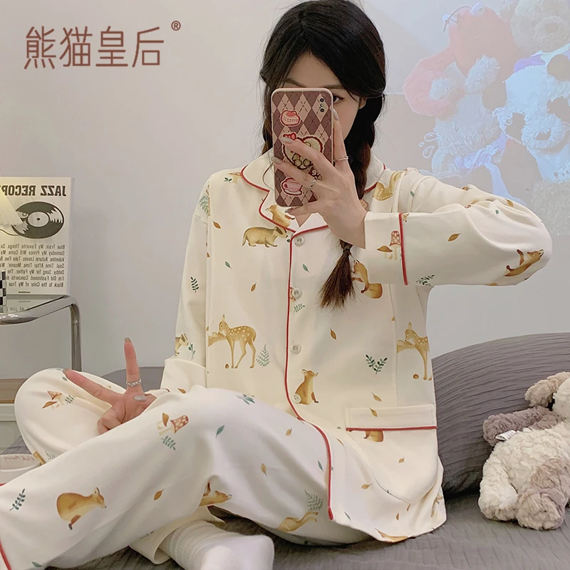 月子服2-3月份套装夏季薄款哺乳睡衣春秋纯棉产妇怀孕期喂奶孕妇