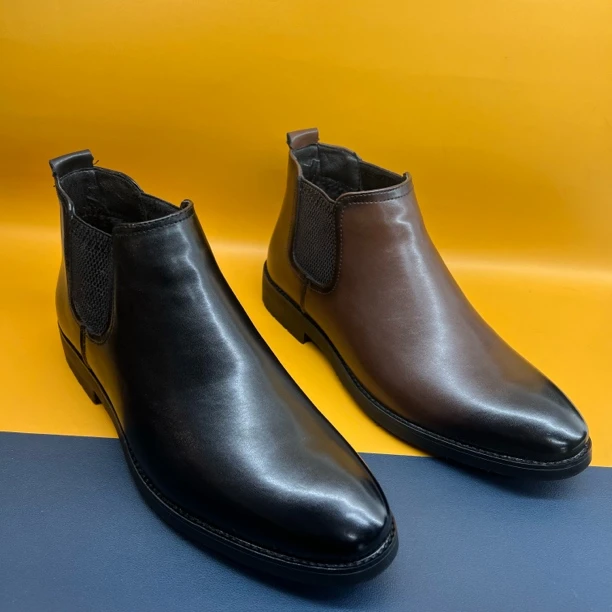 2025年新款男士休闲切尔西皮鞋