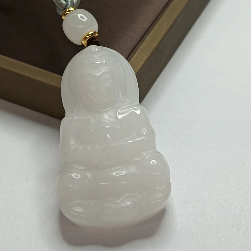 A191 金丝玉观音吊坠