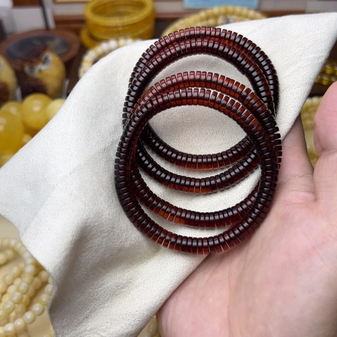 未镶嵌琥珀裸石7血珀药片 多样发其一