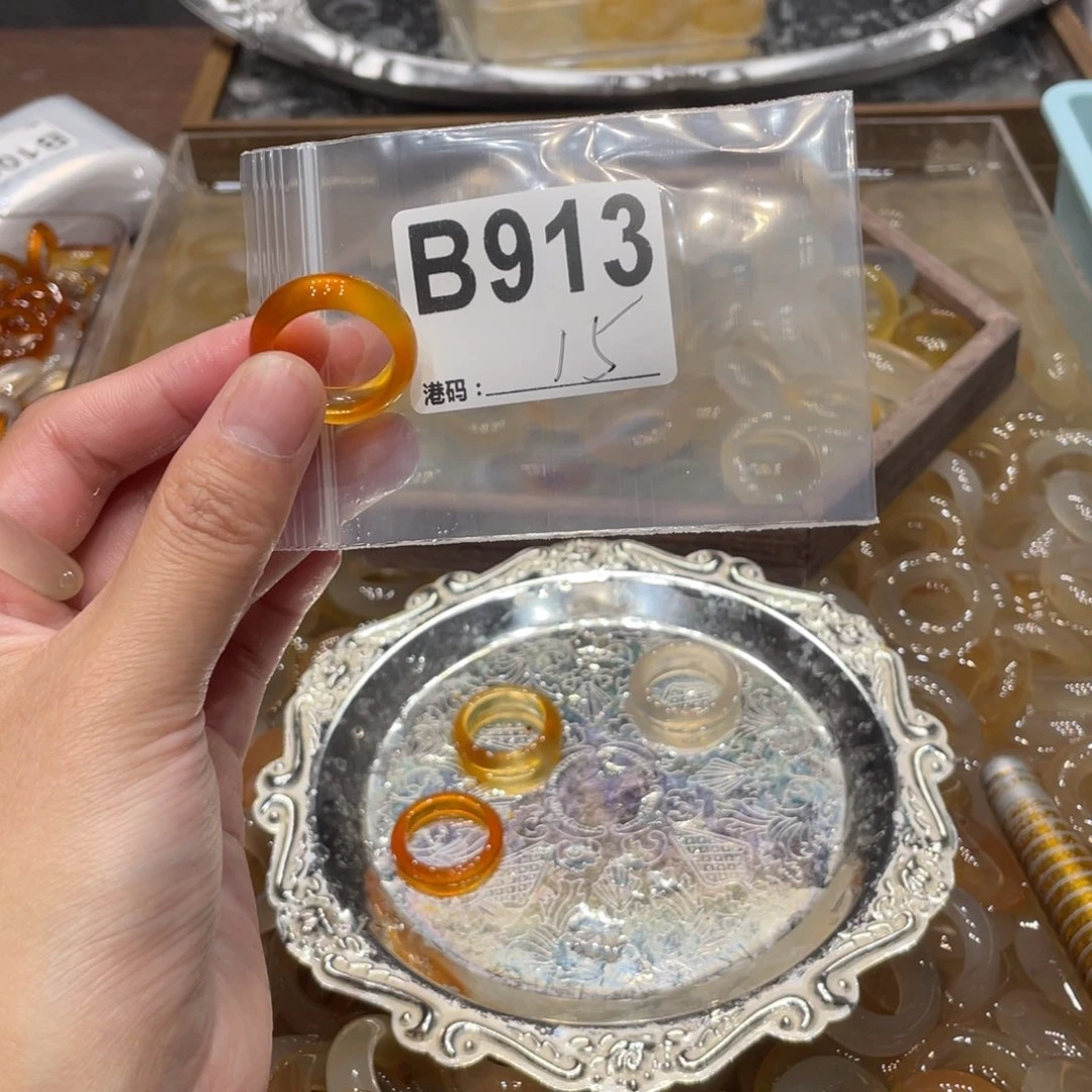 玛瑙/玉髓未镶嵌戒指913