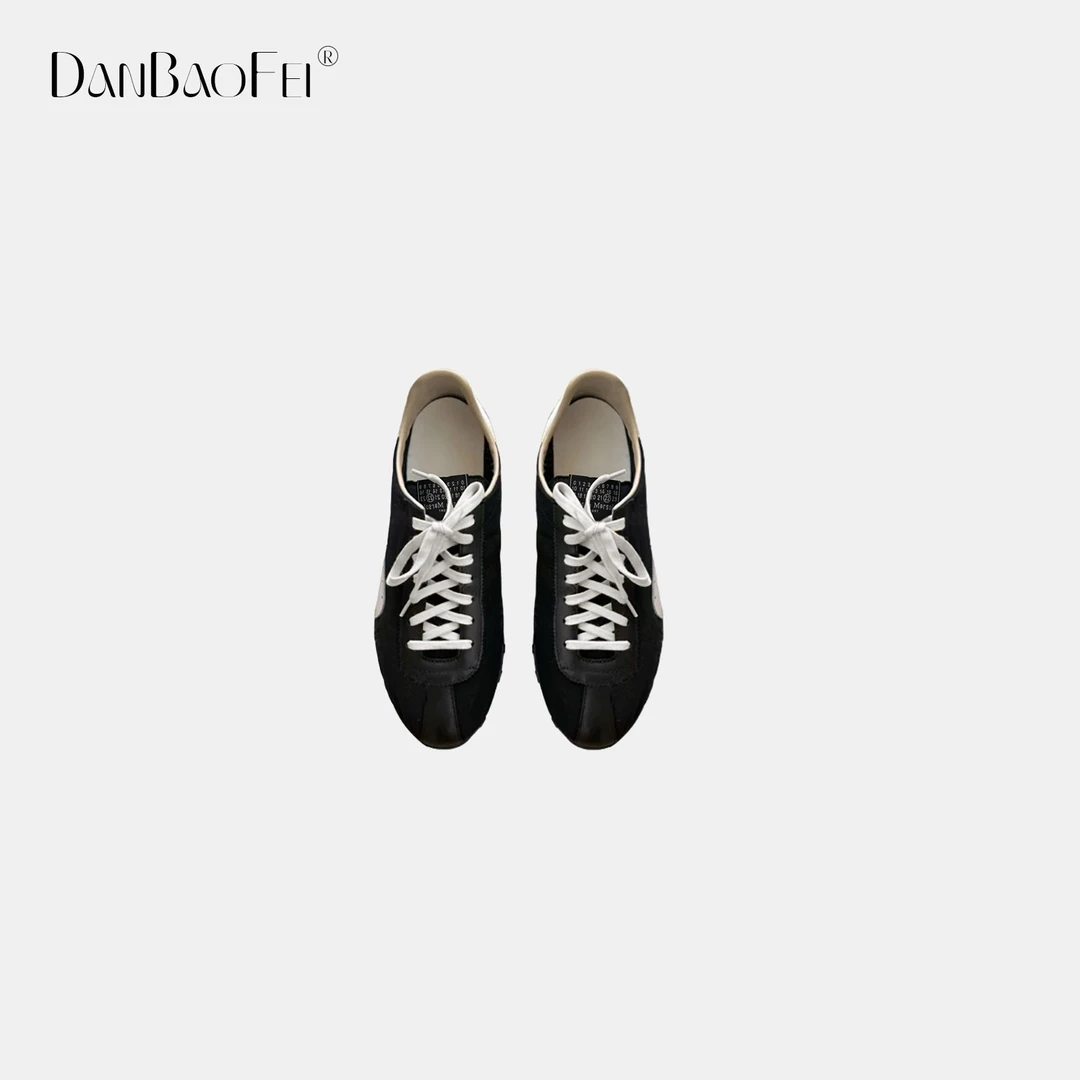 SS 复古长绒布拼皮系带低帮运动休闲鞋 YLM00903