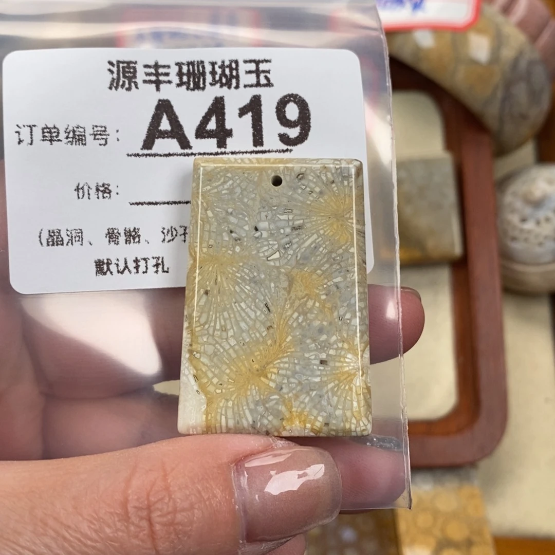 硅化玉颈饰未镶嵌咚****?