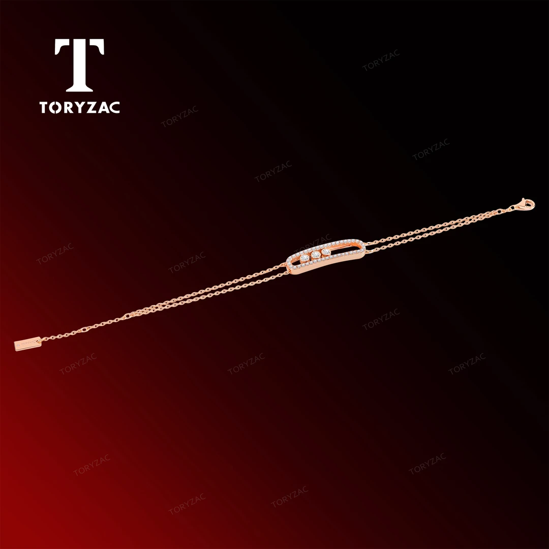 CNC精工 轻奢灵动滑动move手链18cm 0395