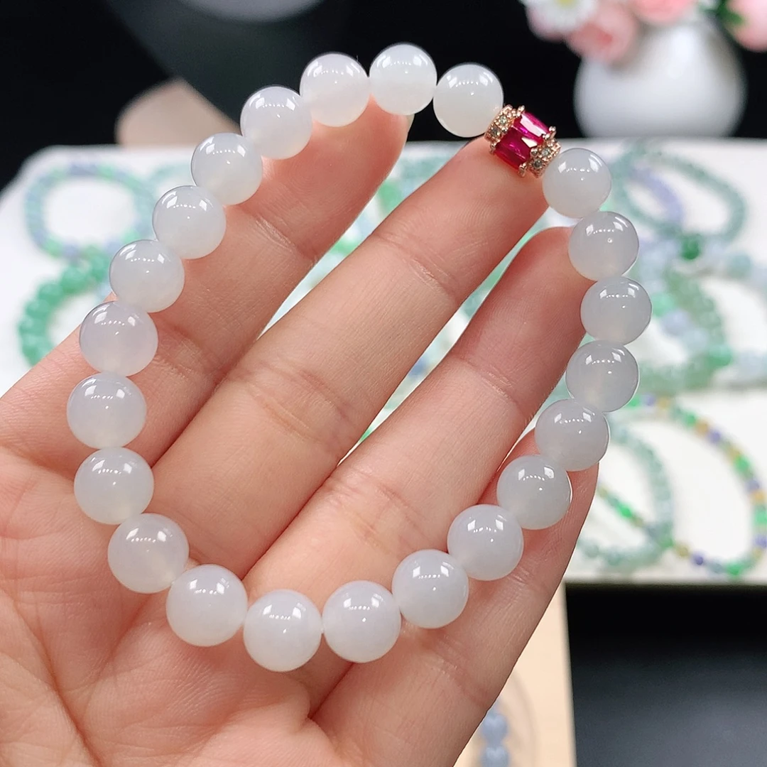 翡翠未镶嵌手链8.4mm